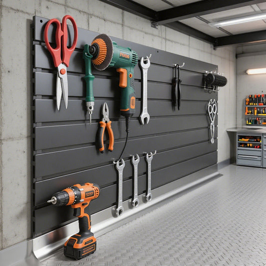 High Quality PVC Slat Panel Manufacturer Customizable Slatwall System for Garage and Warehouse Organization