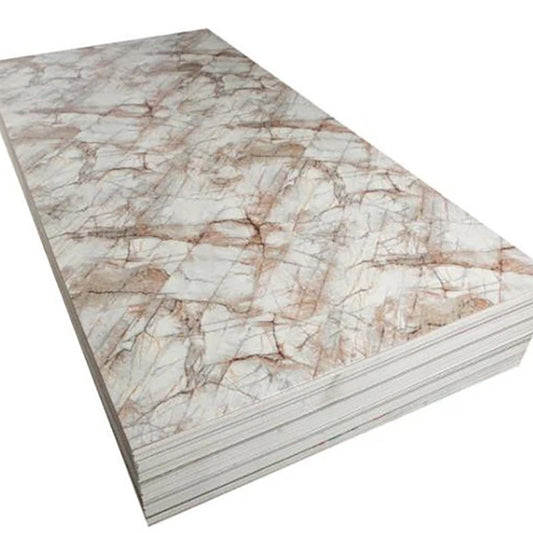 High Quality Waterproof Bedroom Living Room Pvc Marble Sheets Uv Decorative Pvc Panel Wall Custom Pvc Wall Panel-海智集-
