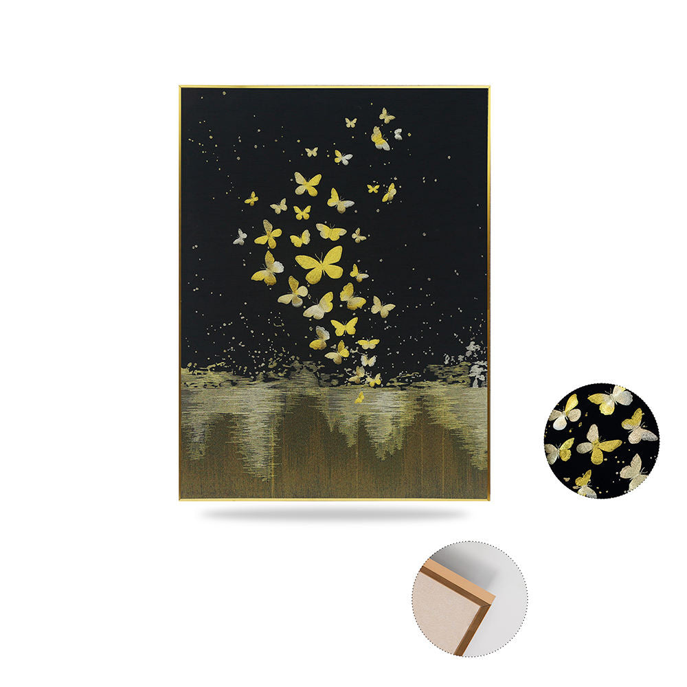 High Quality Embroidery Craft Animal Pattern Living Room Wall Paintings Custom Luxurious Home Wall Hanging Art Painting-海智集-