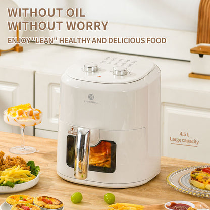 Multi function home and restaurant compact touch screen display air fryers oil-free light eating electric air fryer-海智集-