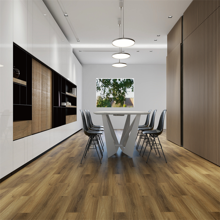 High Quality Interlocking Waterproof Wood Vinyl SPC Engineered Floor SPC Tile Flooring With Underlay-海智集-