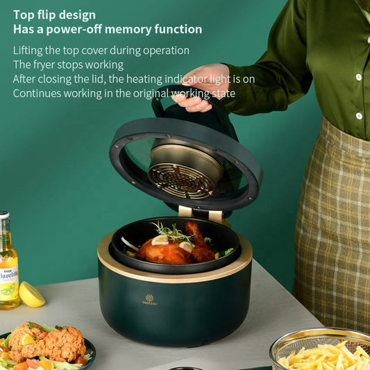 Hot Sale Household Airfryers Healthy Low Fat Cooking Pot Intelligent Timing Hot Deep Air Fryer Digital-海智集-