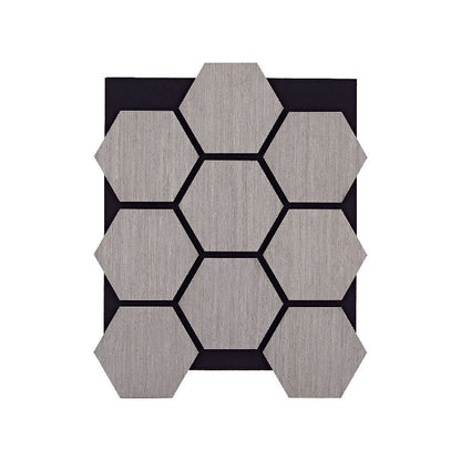 Environmentally Friendly Hexagonal Acoustic Wall Panels Noise Cancelling Wood MDF Slat Wall Covering for Bedroom and Studio-海智集-