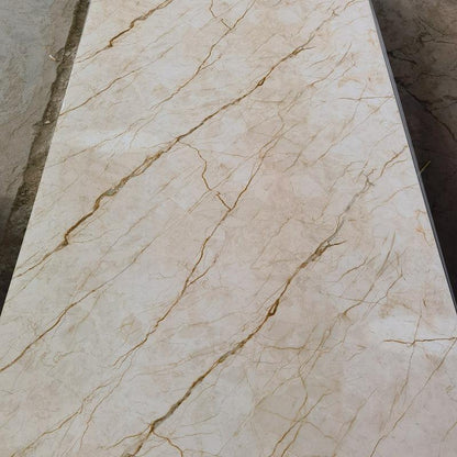 1220*2440mm High Gloss Modern Waterproof PVC Marble Sheet Wall Panel Indoor Decor UV Board for Apartments Moisture-Proof-海智集-
