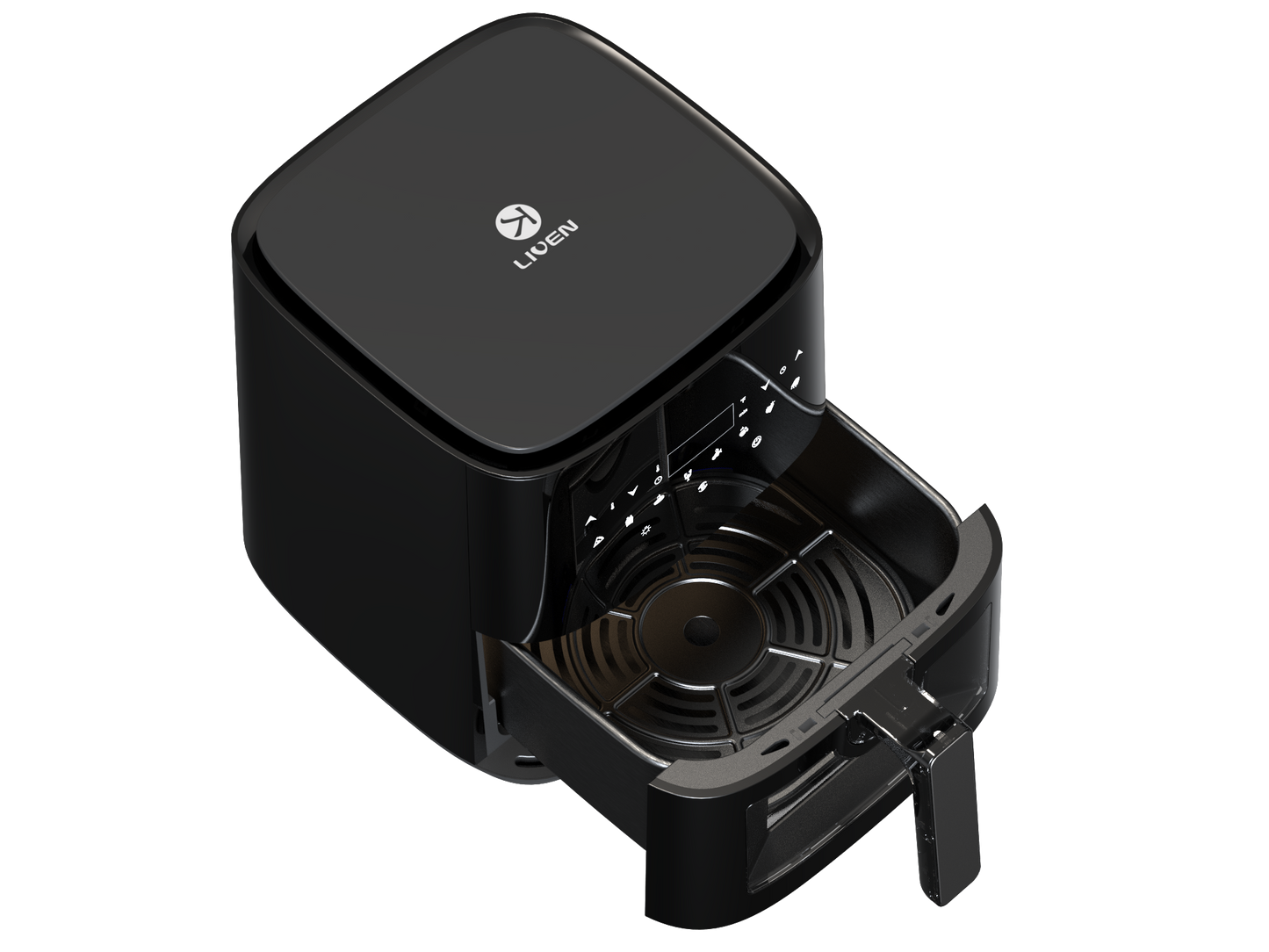 Hot Sale Newest Small ElectricAir Fryer Without Oil 5L digital & visible air fryer-海智集-