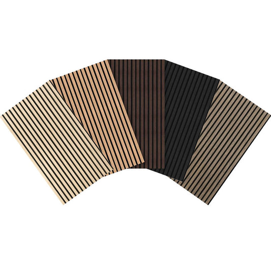 1200mmx600mm Interior Environmental Friendly Wooden Soundproofing Panels Custom Modern Acoustic Wood Wall Paneling-海智集-