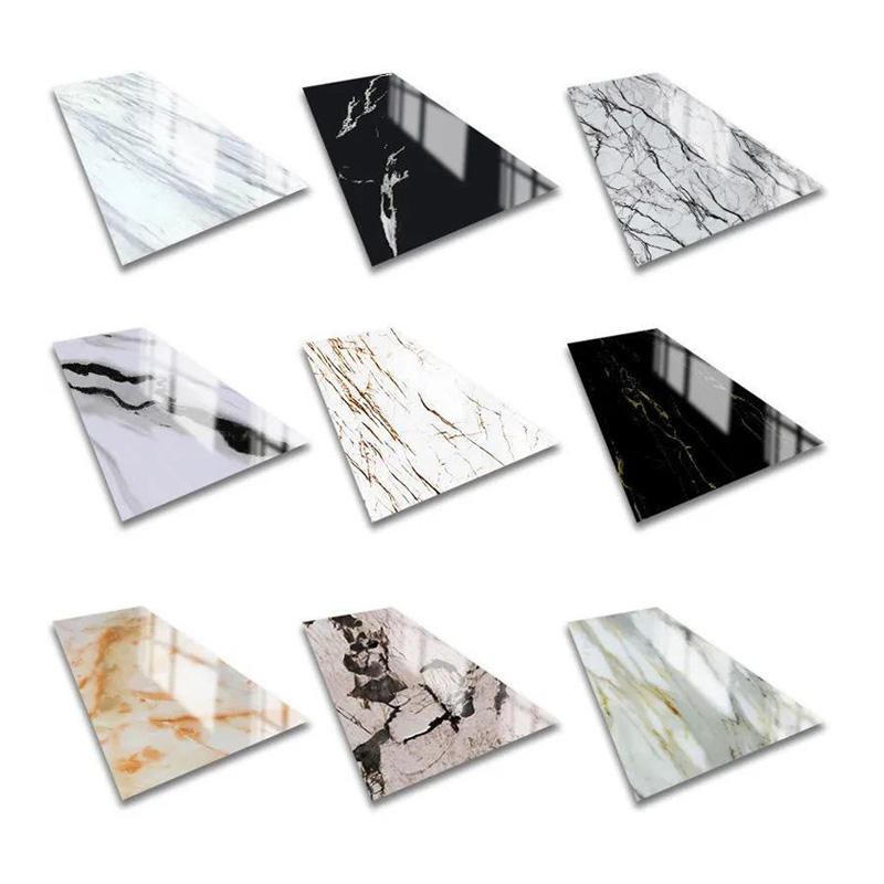High Quality Waterproof Bedroom Living Room Pvc Uv Marble Sheet Uv Pvc Wall Panels Easy Installation Custom 3d Pvc Wall Panel-海智集-