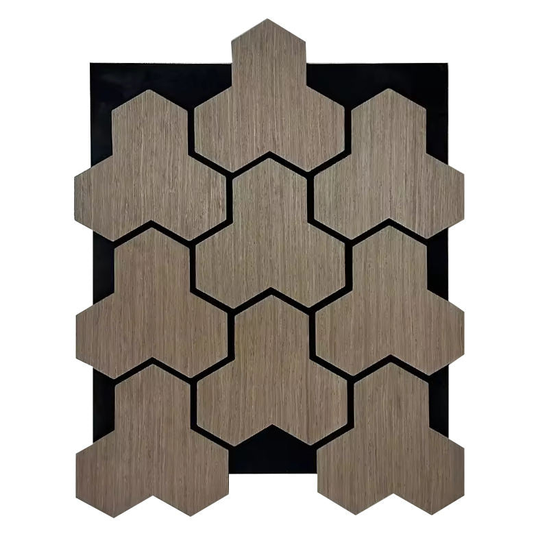 Professional Ultra Thick Hexagonal Wood Acoustic Panels for Soundproofing Modern Office Warehouses Living Room/Apartments Decor-海智集-