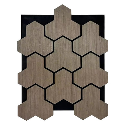 Professional Ultra Thick Hexagonal Wood Acoustic Panels for Soundproofing Modern Office Warehouses Living Room/Apartments Decor-海智集-