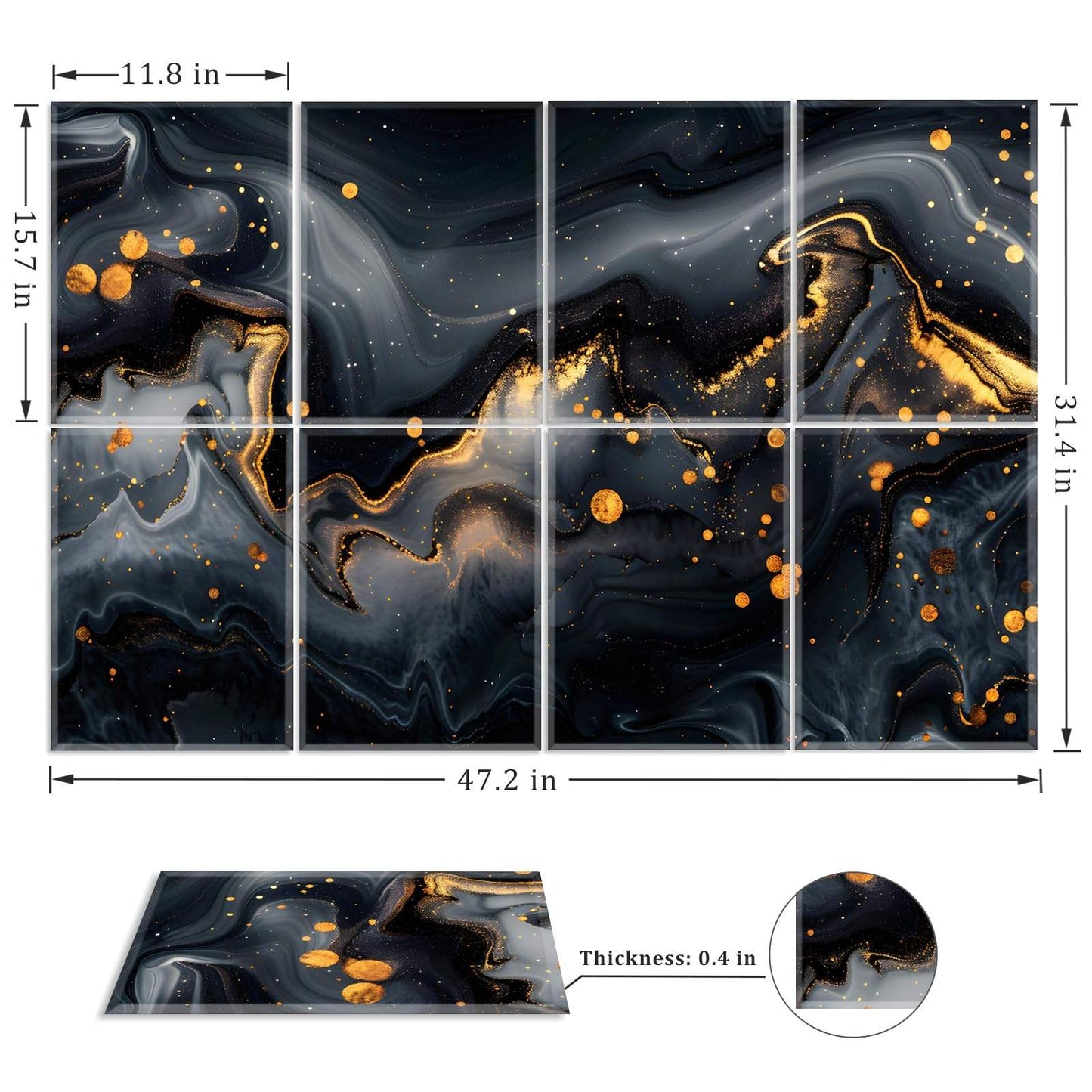 Eco Friendly Sound Absorbing UV Art Acoustic Panel for Home Office Studio-海智集-