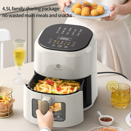 1200W 4.5L Capacity Household Smoke-Free Commercial Electric Digital Air Fryer-海智集-