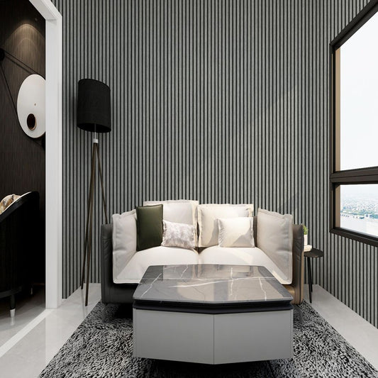 Hot Sale Peel and Stick Wood Slat Wallpaper Waterproof for Kitchen Cabinets-海智集-