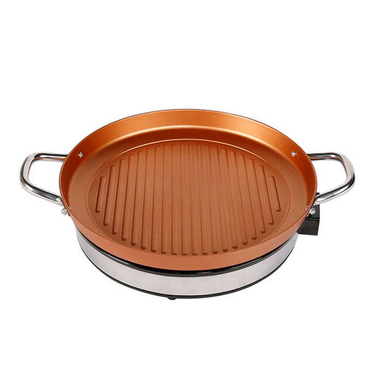 Best Portable Aluminium Non Stick Coating Electric Frying Pan Stainless Steel Smokeless Commercial Frying Pan for Less-海智集-