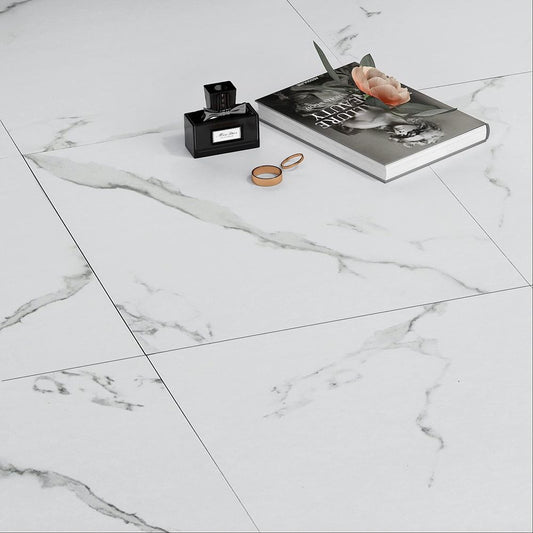 Self Adhesive Waterproof Vinyl Floor Panel Tile Hexagon Design for Home Office Bathroom-海智集-