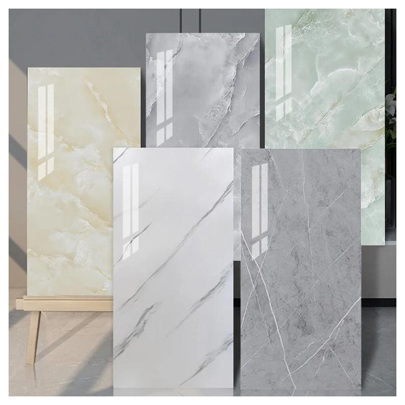 OEM Waterproof Dining Room Living Room Pvc Uv Marble Sheet Interior Design Decorative Plastic Wall Panel Custom Pvc Wall Panel-海智集-