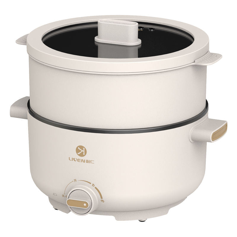 Multifunctional cooking pot for steaming and boiling covering various cooking methods like hot pot cooking braising frying-海智集-