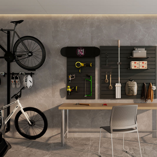 OEM Garage Slat Wall Storage Shelves Interior Living Room Custom Waterproof Slat Wall Storage Organizer Panels