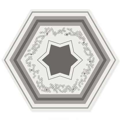 Wholesale Hexagon Vinyl Floor Tile 10 Pack Removable Waterproof for Kitchen-海智集-