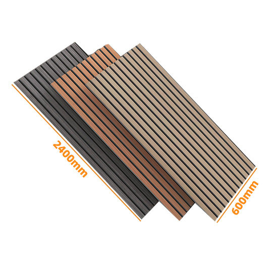 High Quality Modern Interior Studio Office Decoration Wood Sound Panels Custom Grooved Acoustic Wall Panel-海智集-