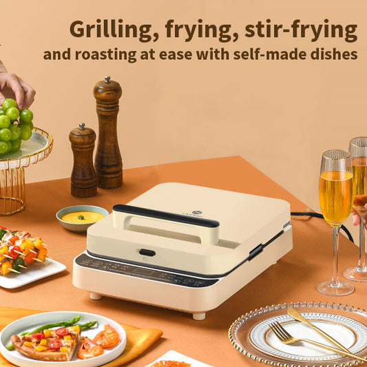 High quality product Grilling Press Plates Mini Pancake Maker Cool Touch Handle shapes non stick electric grill-海智集-