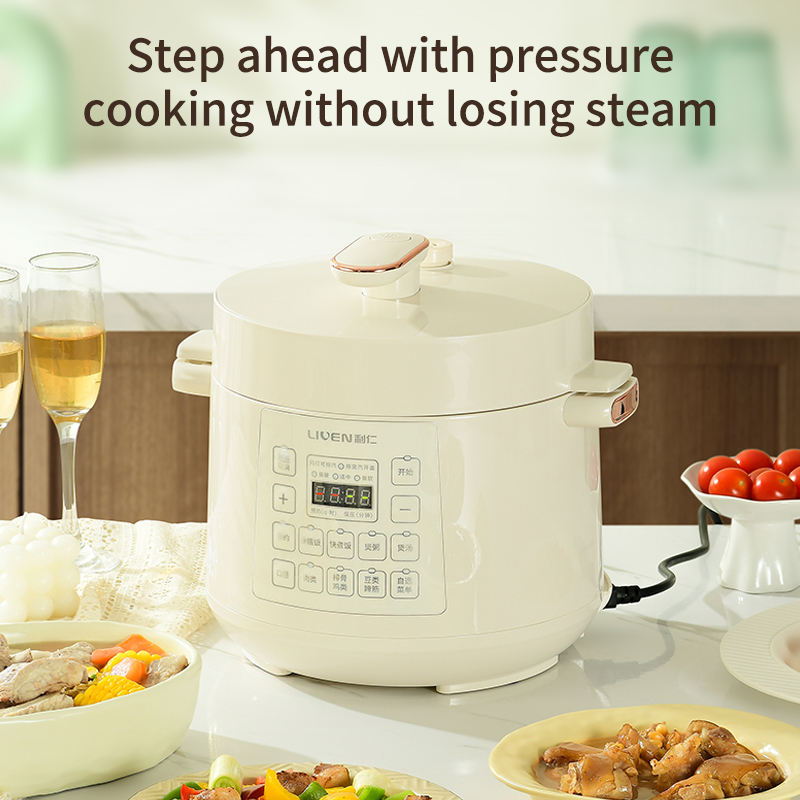 High Quality Commercial Or Household Electric Pressure Cooker Stainless Steel Multi 6L Capacity Pressure Pot Cookers-海智集-