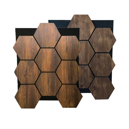 Professional Ultra Thick Hexagonal Wood Acoustic Panels for Modern Office Hotels Soundproofing Wall Decor Bedrooms Warehouses-海智集-