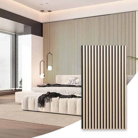 1200mmx600mm Interior Decoration Wood Veneer Soundproof Wood Wall Paneling Custom Modern Acoustic Panels-海智集-