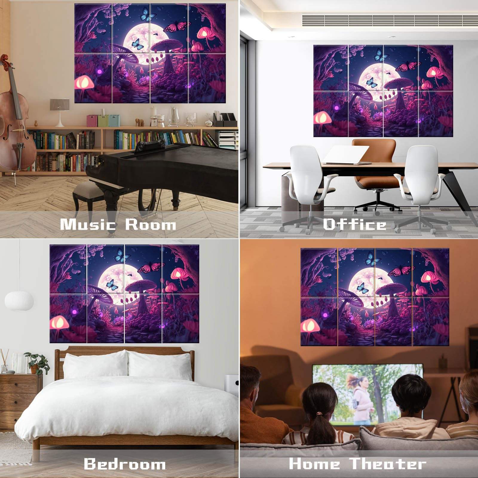 DIY Art Acoustic Panels Sound Absorbing Panels Sound Absorbing Wall for Home Studio-海智集-