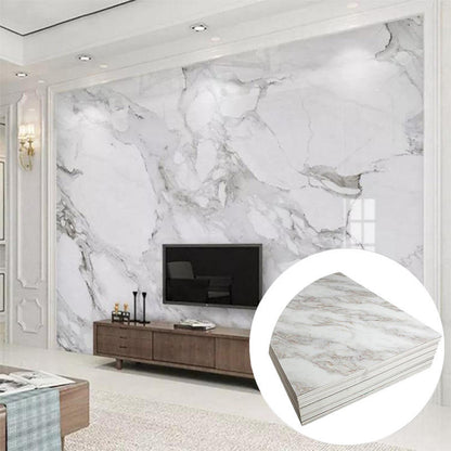 High Quality Bedroom Living Room Pvc Marble Sheets Uv Marble Decorative Pvc Panel Wall Easy Installation Custom Pvc Wall Panel-海智集-