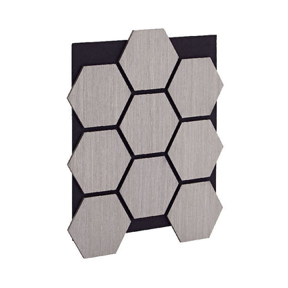 3D Acoustic Wall Panels Hexagon Shape Sound Insulation Wooden Slat Panels for Bedroom and Office-海智集-
