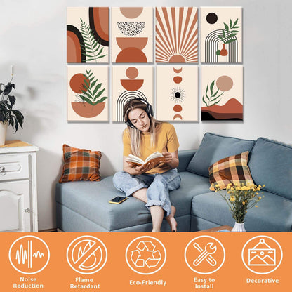 Decorative Room Noise Dampening Canceling Reducing Blocker Art Acoustic Panels Tiles for Walls-海智集-