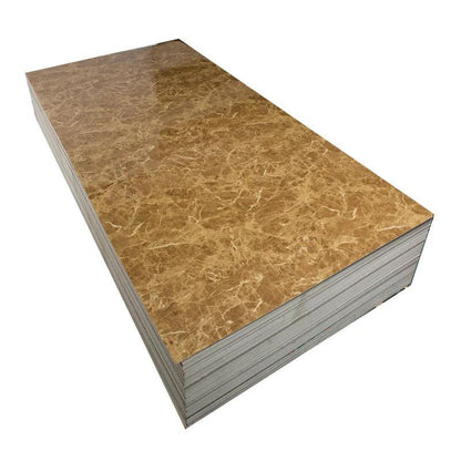 High Quality Waterproof Bedroom Living Room Pvc Uv Marble Sheet Interior Decoration Pvc Marble Wall Panel Custom Pvc Wall Panel-海智集-
