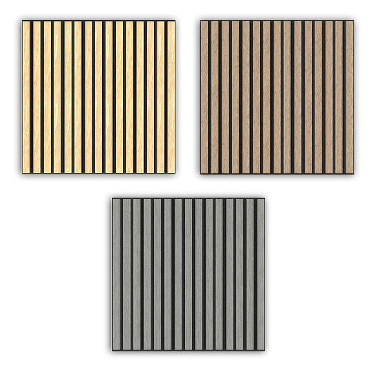 Wholesale 600mmx600mm Interior Decoration MDF Wooden Acoustic Slat Wall Panel Custom Acoustic Panels-海智集-
