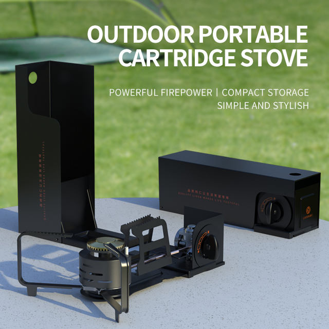 Hot sale Outdoor folding cassette stove Mini portable gas stove picnic stove for camping outside and backpacking-海智集-