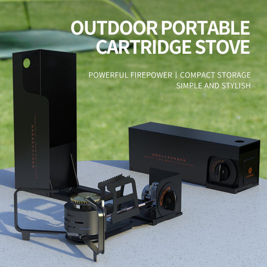 Hot sale Outdoor folding cassette stove Mini portable gas stove picnic stove for camping outside and backpacking-海智集-