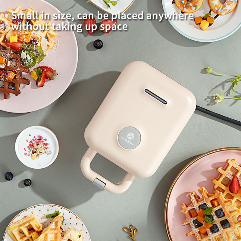 Detachable Mini Waffle Maker Breakfast Sandwich Maker Toaster 3 In 1 Non Stick Sandwich Maker-海智集-