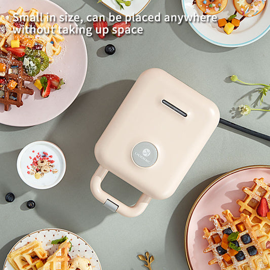 Detachable Mini Waffle Maker Breakfast Sandwich Maker Toaster 3 In 1 Non Stick Sandwich Maker-海智集-