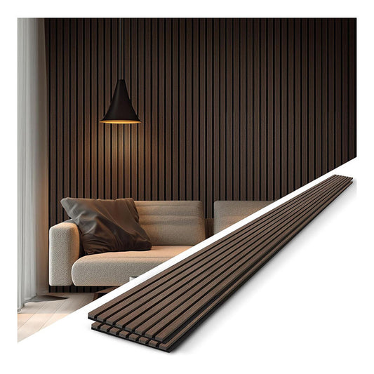 High Quality Modern Interior Acoustic Slat Wall Panel Decoration MDF Acoustic Wood Wall Panel Custom Wooden Acoustic Wall Panel-海智集-