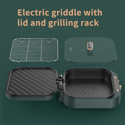 Electric Cooker Multi-Function Household Intelligent Split Small Electric Pot Cooker 110V 220V Dormitory Electric Hot Pot-海智集-