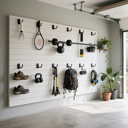 OEM Wood Wall Storage Panels Waterproof Wall Panels for Living Room Interior Garage Tool Bag Organization