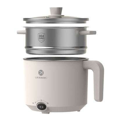 Wholesale 2025 Hot Sale White Smart Cooker 1.8L Hot Pot Electric Cooking Pot with Steamer Rack-海智集-