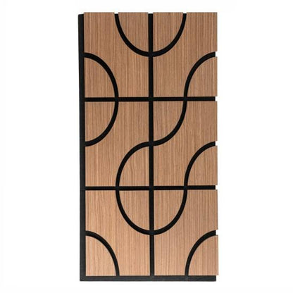 Interior Decor Acoustic Wood Slat Wall Panels with Veneer Finish Polyester Acoustic Panels for Sound Absorption for Apartments-海智集-
