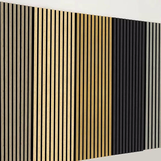 OEM Custom Modern Acoustic Wall Panel Decoration MDF Wood Veneer Sound Absorbing Panels Custom Acoustical Wall Panels-海智集-
