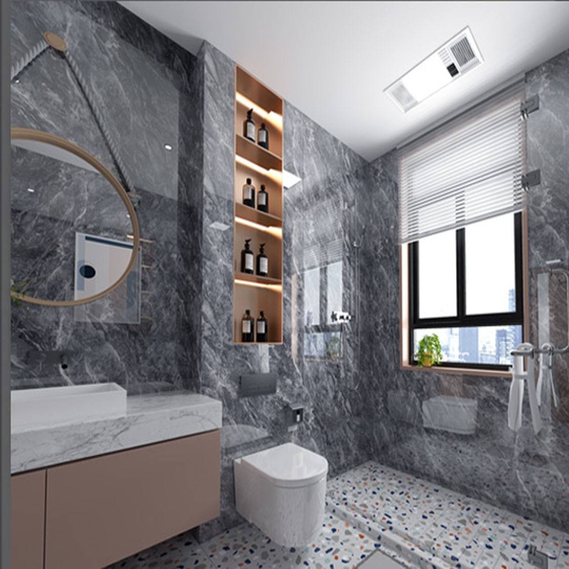 OEM Waterproof Flame Retardant Uv Marble Sheet Wall Panel Interior Decorative Pvc Marble Wall Panel Custom Pvc Uv Marble Sheet-海智集-