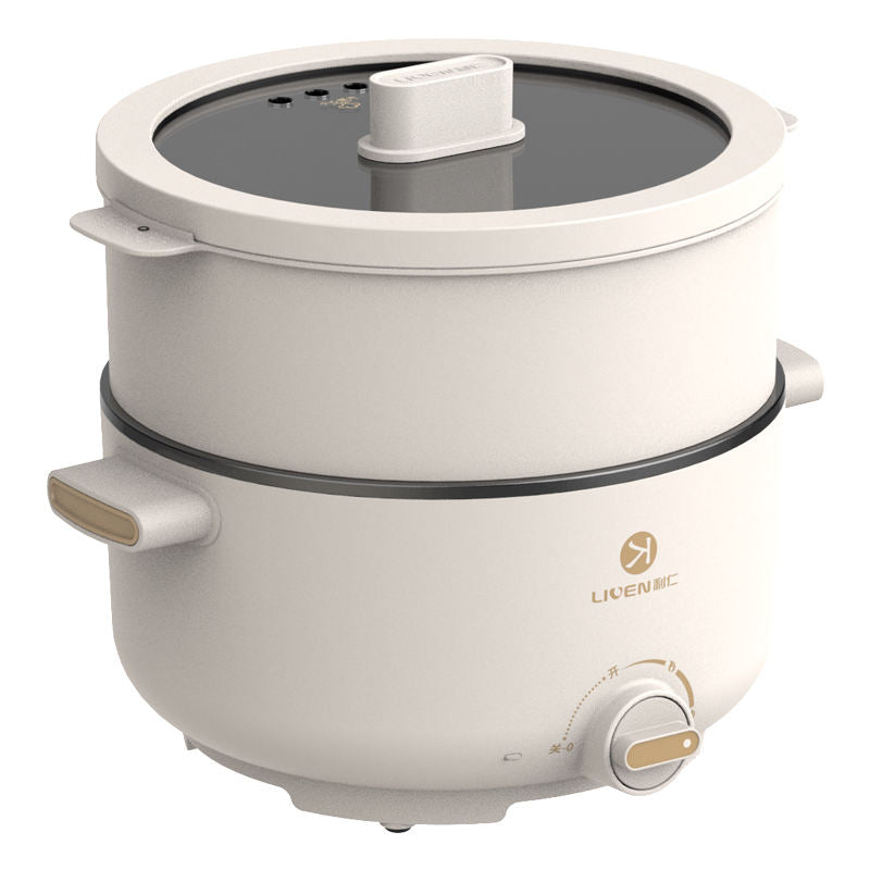 Multifunctional cooking pot for steaming and boiling covering various cooking methods like hot pot cooking braising frying-海智集-