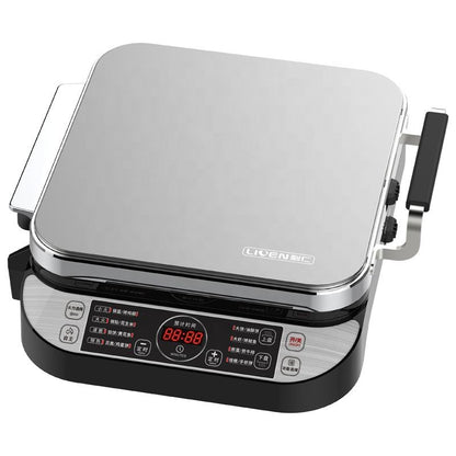Household electric BBQ grill baking pan multifunctional pancake deepen double-sided heating frying pancake pan-海智集-