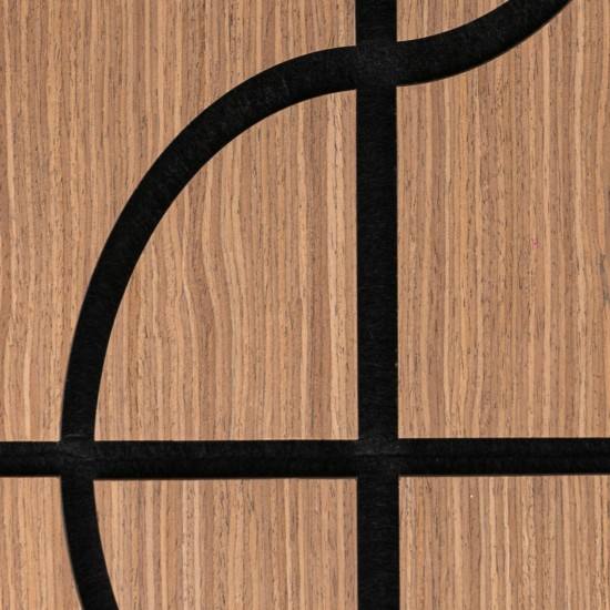 Interior Decor Acoustic Wood Slat Wall Panels with Veneer Finish Polyester Acoustic Panels for Sound Absorption for Apartments-海智集-