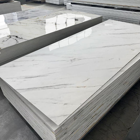 High Quality Waterproof Bedroom Living Room Pvc Uv Marble Sheet Interior Decoration Uv Marble Wall Panel Custom Pvc Wall Panel-海智集-