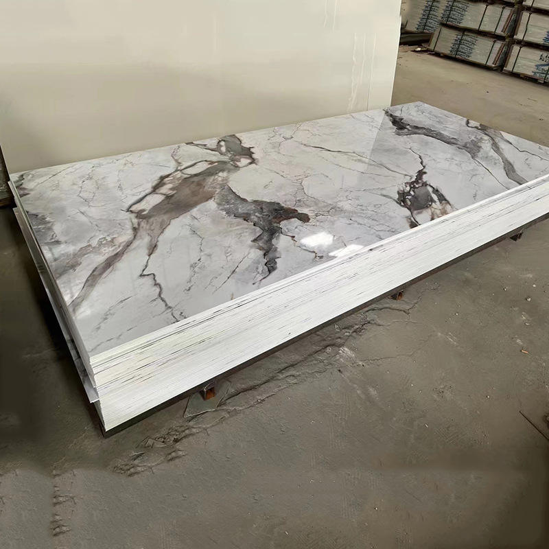 Paint-Free Wall Panel Engineering Hotel Decorative Plate UV Marble PVC Wall Panels Sheet UV Wall Panel-海智集-