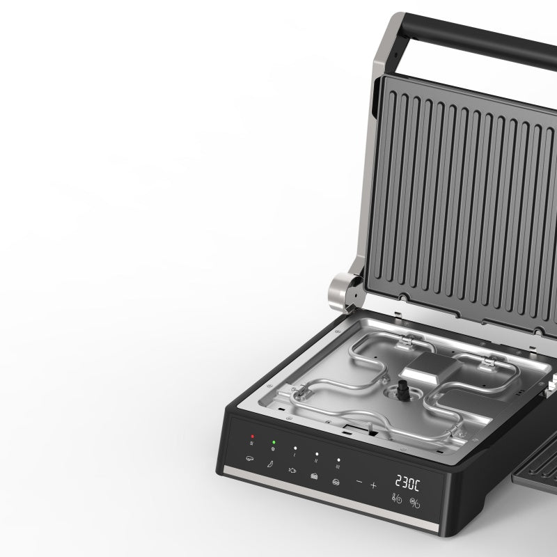 Good Quality Commercial Electric Grill Sandwich Contact Grill Gas Cast Iron Maker Steak Machine Electric Barbecue Grill Panini-海智集-